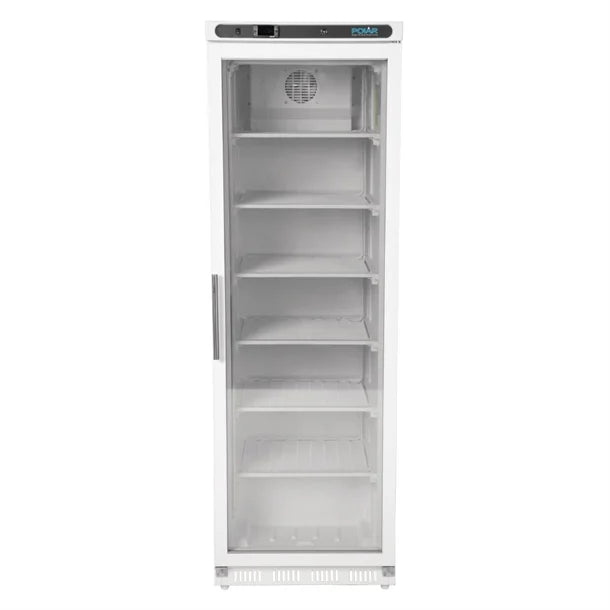 Polar CB921 Single Glass Door Display Freezer 365 Ltr