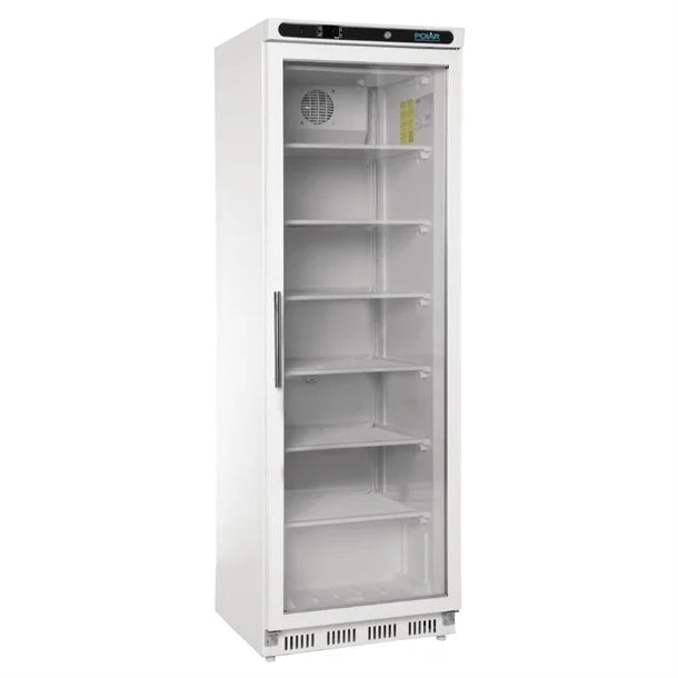 Polar CB921 Single Glass Door Display Freezer 365 Ltr