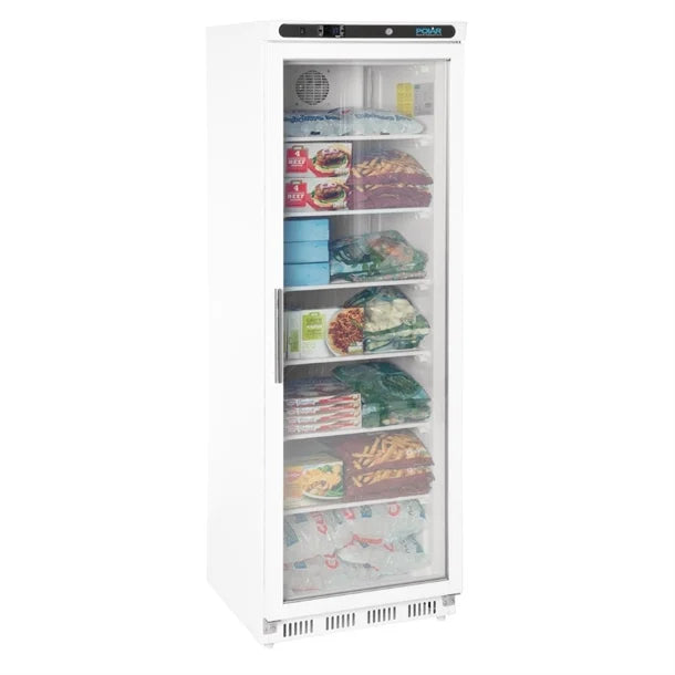 Polar CB921 Single Glass Door Display Freezer 365 Ltr