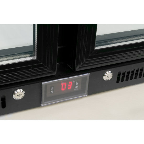 Prodis Triple Door Black Bottle Cooler