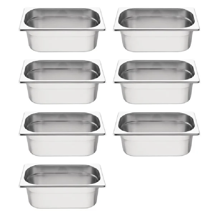Vogue Stainless Steel 1/4 Gastronorm Container Kit