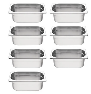 Vogue Stainless Steel 1/4 Gastronorm Container Kit