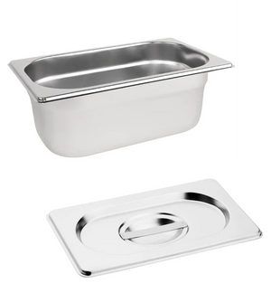 Vogue Stainless Steel 1/4 Gastronorm Container Kit