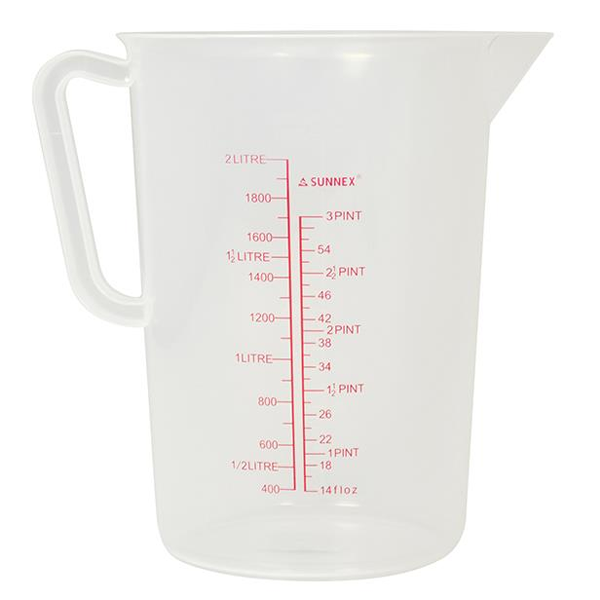 SUNNEX 86221 MEASURING JUG 2.0ltr CLEAR PP