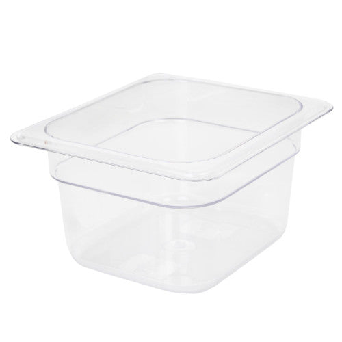Thunder Group Clear Polycarbonate GN 1/6 Gastronorm Container