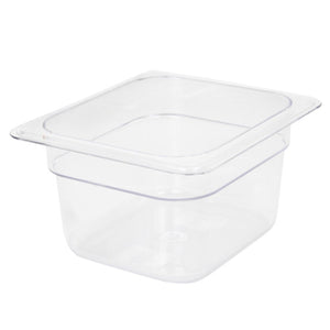 Thunder Group Clear Polycarbonate GN 1/6 Gastronorm Container
