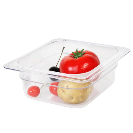 Thunder Group Clear Polycarbonate GN 1/6 Gastronorm Container