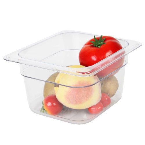 Thunder Group Clear Polycarbonate GN 1/6 Gastronorm Container