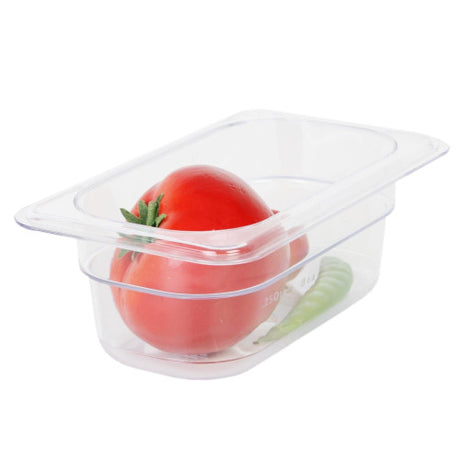 Thunder Group Clear Polycarbonate GN 1/9 Gastronorm Container