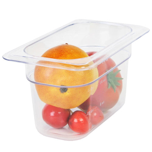 Thunder Group Clear Polycarbonate GN 1/9 Gastronorm Container