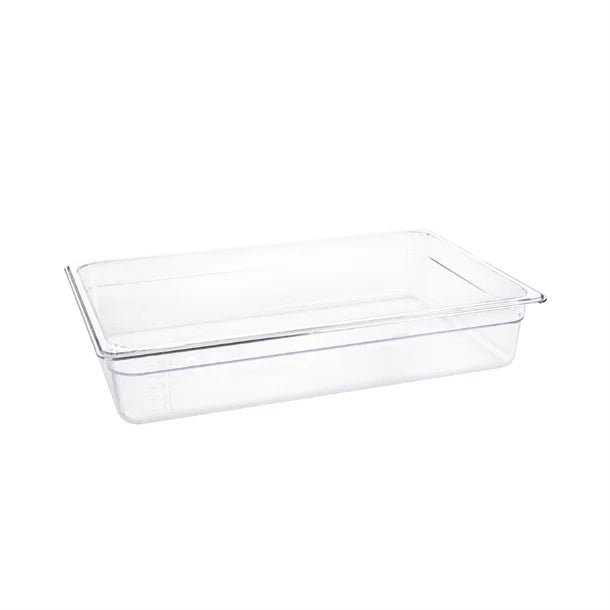 Vogue Polycarbonate 1/1 Gastronorm Container Clear