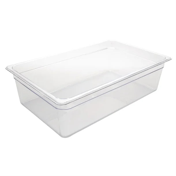Vogue Polycarbonate 1/1 Gastronorm Container Clear