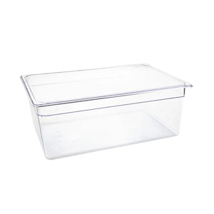 Vogue Polycarbonate 1/1 Gastronorm Container Clear