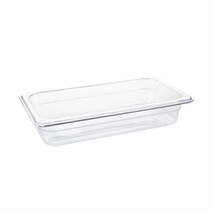 Vogue Polycarbonate 1/3 Gastronorm Container Clear