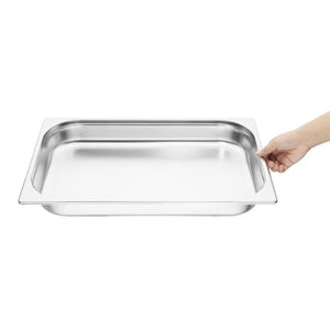 Vogue S895 Stainless Steel 1/1 Gastronorm Trays 65mm (6 pack)
