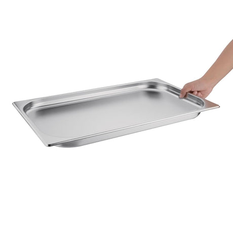 Vogue Stainless Steel 1/1 Gastronorm Tray 20mm - K998