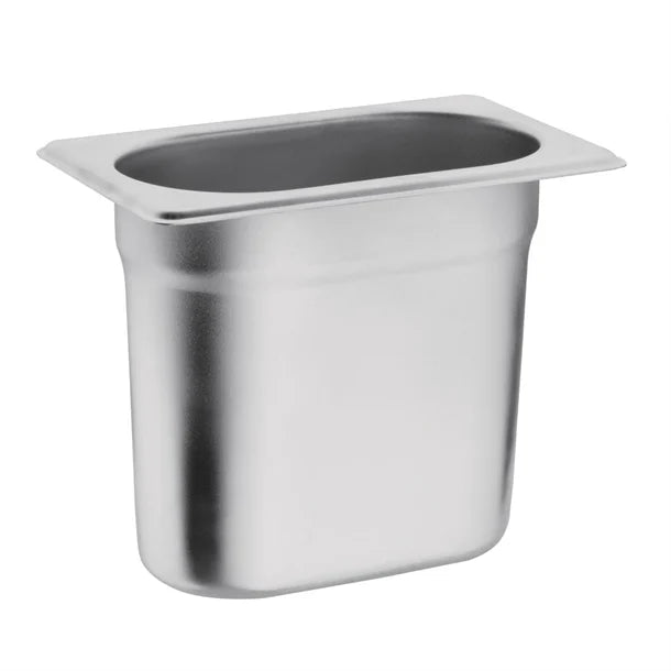 Vogue K826 Stainless Steel 1/9 Gastronorm Tray 150mm