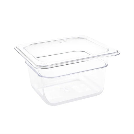 Vogue Polycarbonate 1/6 Gastronorm Container Clear