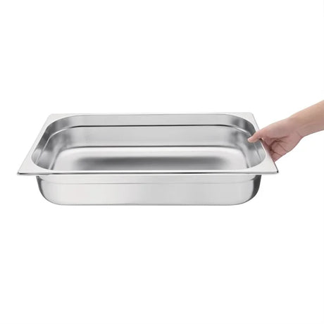 Vogue K923 Stainless Steel 1/1 Gastronorm Tray 100mm