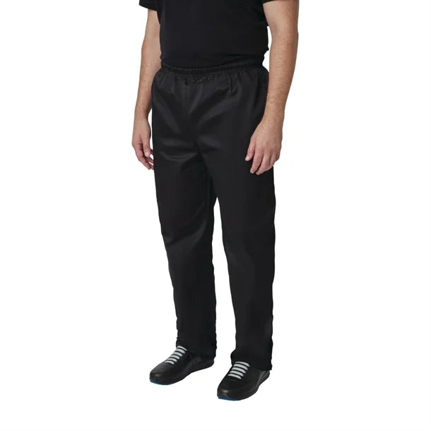 Unisex polycotton chef pants in black – Whites A582