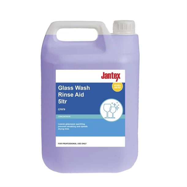 Jantex Glasswasher Rinse Aid Concentrate 5 Ltr