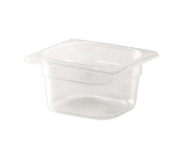 Chefset 1/6 size polypropylene Gastronorm container, 100mm deep (SKU 6751)