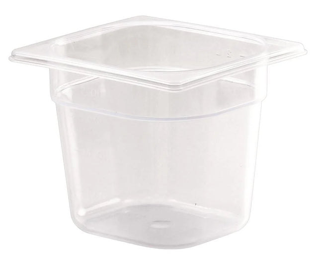 Chefset 1/6 size polypropylene Gastronorm container, 150mm deep (SKU 6752)