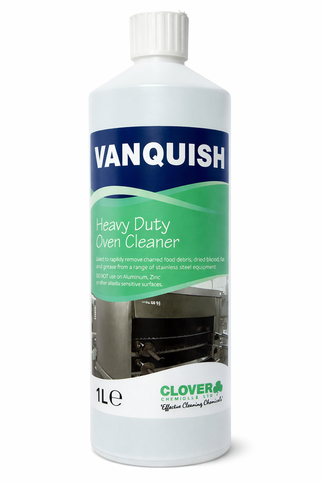 Christeyns Vanquish Heavy Duty Oven Cleaner Gel 1L professional grease and carbon remover