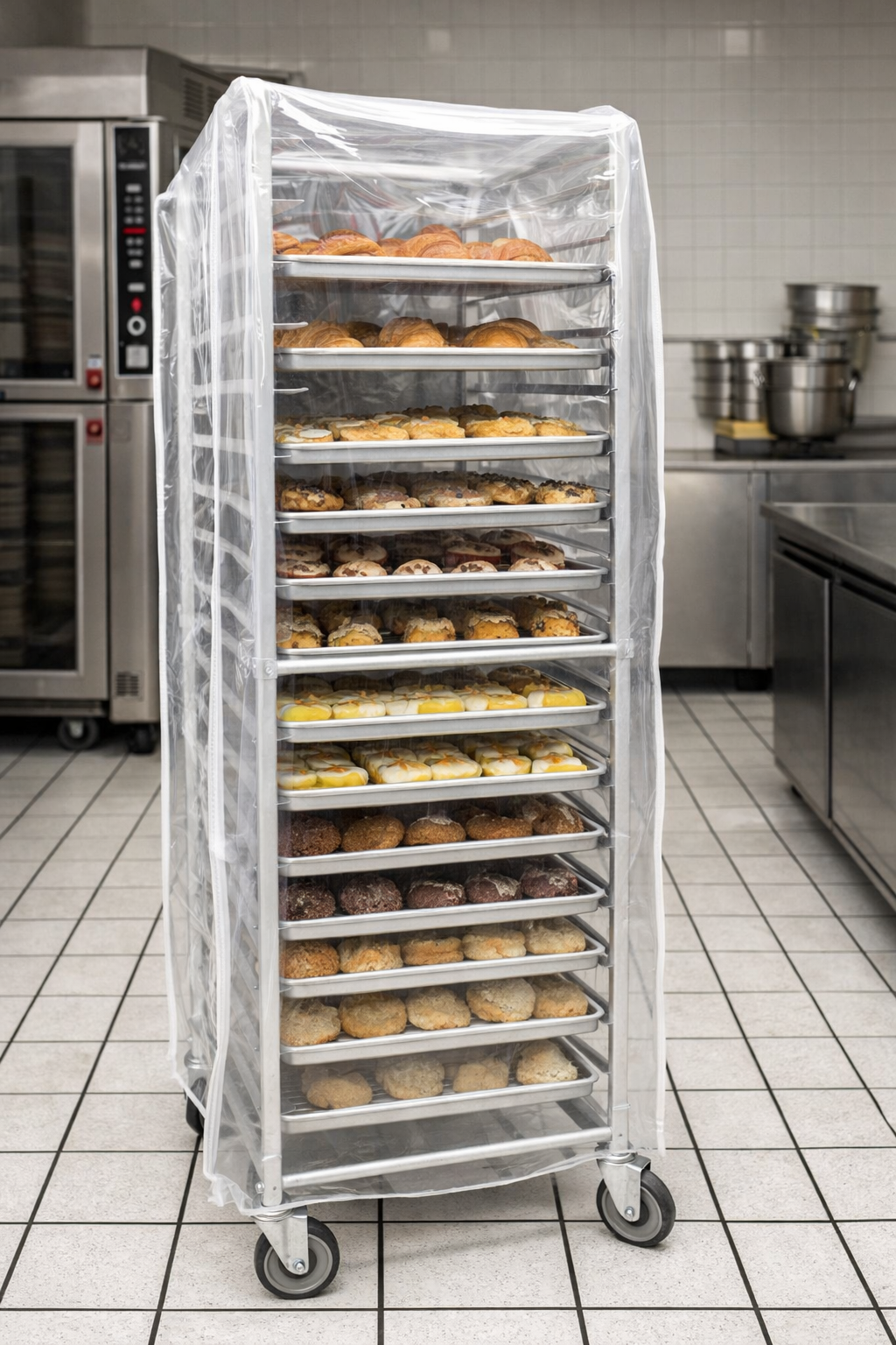 Clearn Rack Cover Clear 20-Tier Pan Rack Cover for Sheet Pan Rack ALSPR020 Heavy Duty Tr