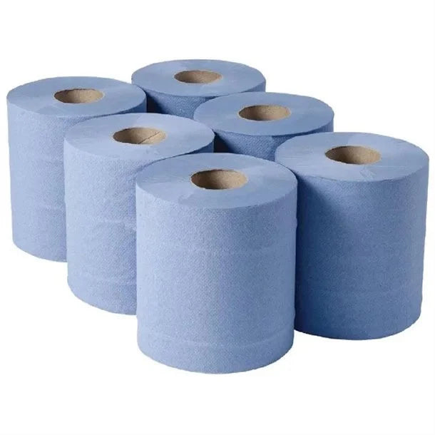 Jantex Centrefeed Blue Rolls 2-Ply 120m (6 Pack)