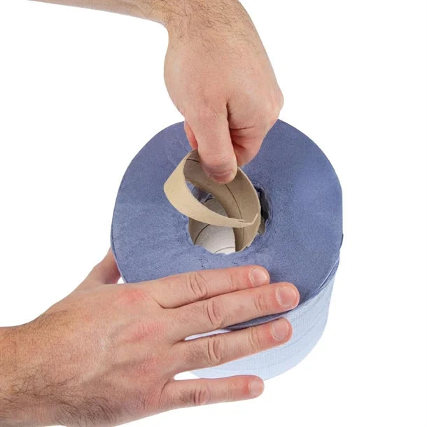 Jantex Centrefeed Blue Rolls 2-Ply 120m (6 Pack)