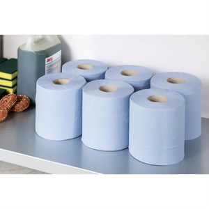Jantex Centrefeed Blue Rolls 2-Ply 120m (6 Pack)