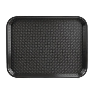 Olympia Kristallon Polypropylene Fast Food Tray – Black