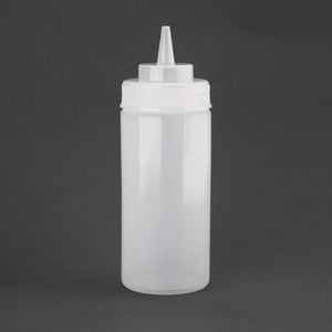 Vogue Clear Wide Neck Squeeze Sauce Bottle