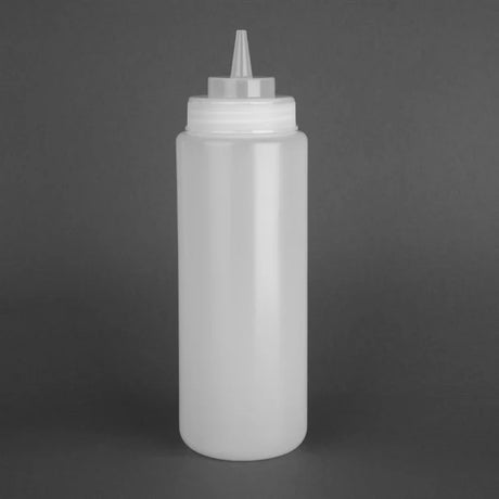 Vogue Clear Wide Neck Squeeze Sauce Bottle