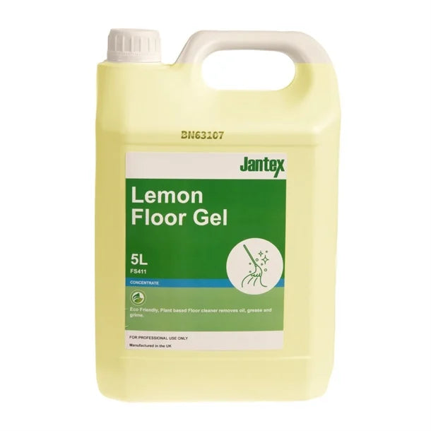 Jantex FS411 Green Lemon Floor Gel Cleaner Concentrate 5 Ltr