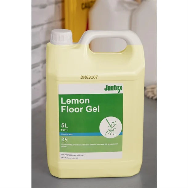 Jantex FS411 Green Lemon Floor Gel Cleaner Concentrate 5 Ltr