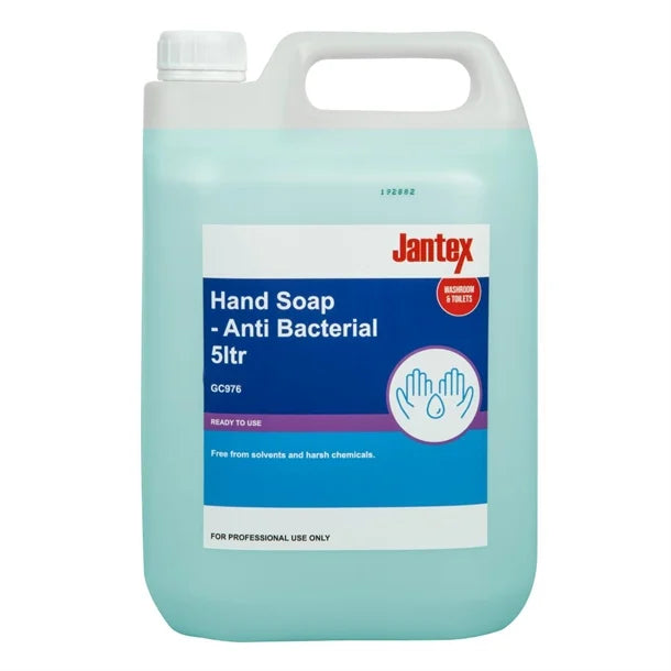 Jantex GC976 Unperfumed Antibacterial Liquid Hand Soap 5Ltr