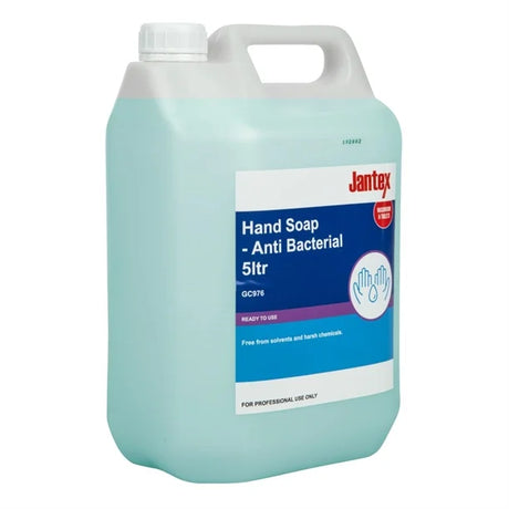 Jantex GC976 Unperfumed Antibacterial Liquid Hand Soap 5Ltr