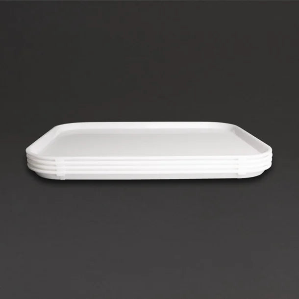 Olympia Kristallon Polypropylene Fast Food Tray - White