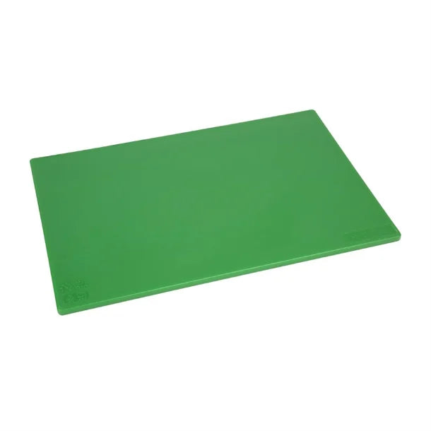 Hygiplas J253 low-density green chopping board, medium 450×300×12mm
