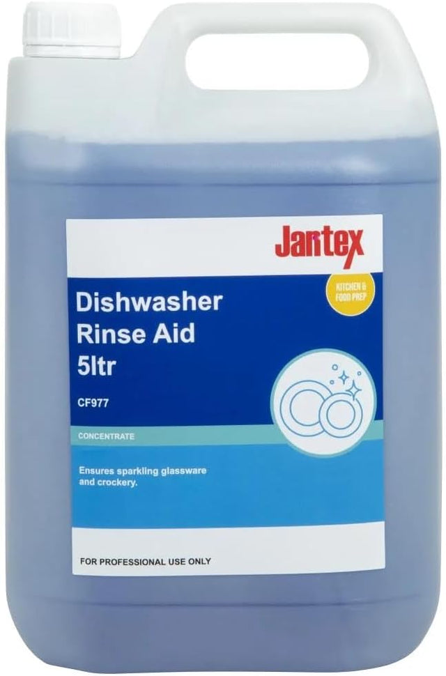 Jantex CF977 Dishwasher Rinse Aid Concentrate 5 Litre bottle