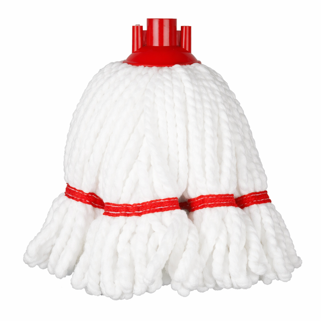 Jantex Connect Microfibre Mop Head Red Stripe 150g replacement cleaning mop head