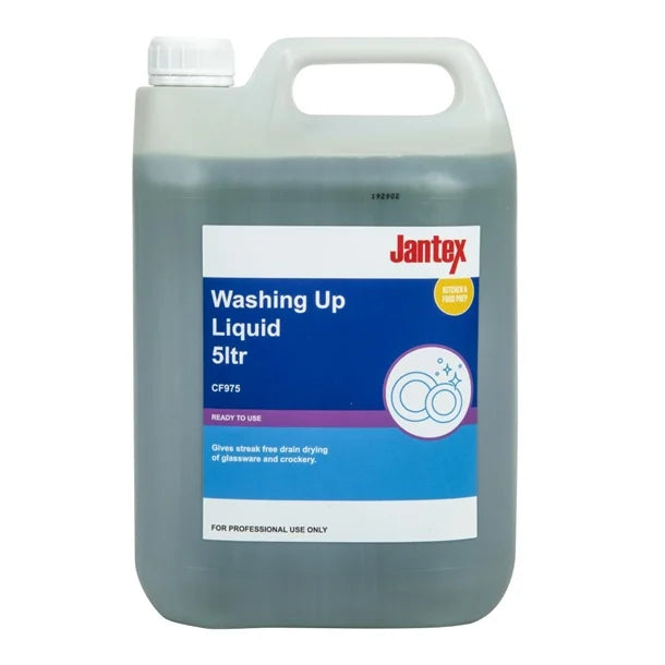 Jantex Washing Up Liquid Concentrate 5L CF975 professional catering dishwashing liquid
