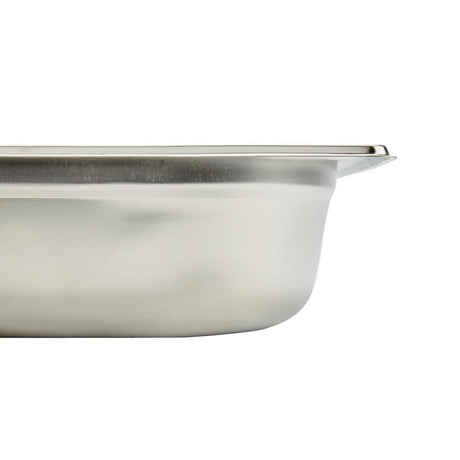 CATERINGBASE Stainless Steel Gastronorm Pan, 1/1 Size, 65mm Deep, Silver