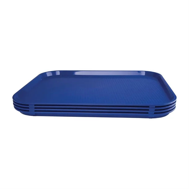 Olympia Kristallon Polypropylene Fast Food Tray - Blue