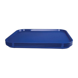 Olympia Kristallon Polypropylene Fast Food Tray - Blue