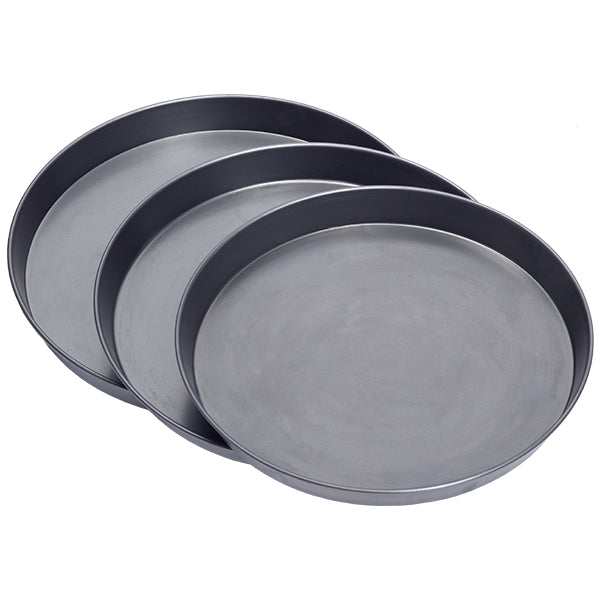 Alphin 9" Black Iron Pizza Pans – 1.5″ Deep