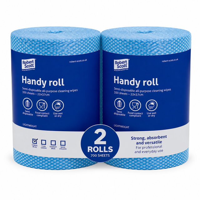 Robert Scott Handy Roll cleaning wipes pack of 2