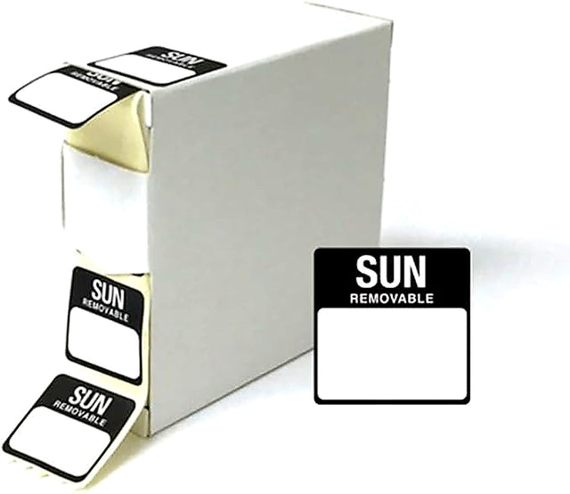 Sunday food label sticker for meal prep packaging